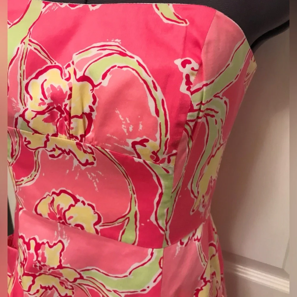 Lilly Pulitzer Blossom Dress Hotty Pink Day Lilly - Picture 9 of 16